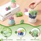 12-Pack Mini Potted Artificial Succulent Set – Realistic Flocked Faux Small Potted Plants for DIY Crafts, Home, Office & Garden Decor (Lifelike PVC, Unpotted Arrangement)